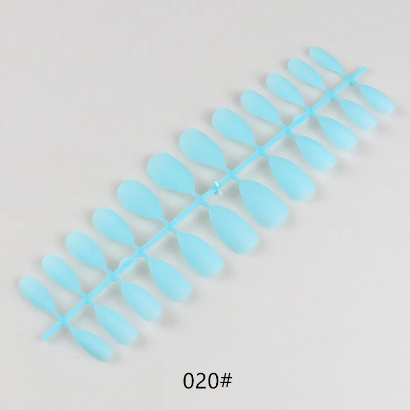 Искусственные накладные ногти 24 шт. с клеем для женщин украшения ногтевого