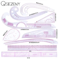 high quality 9pcs sewing french curve ruler measure dressmaking tailor drawing template craft tool set