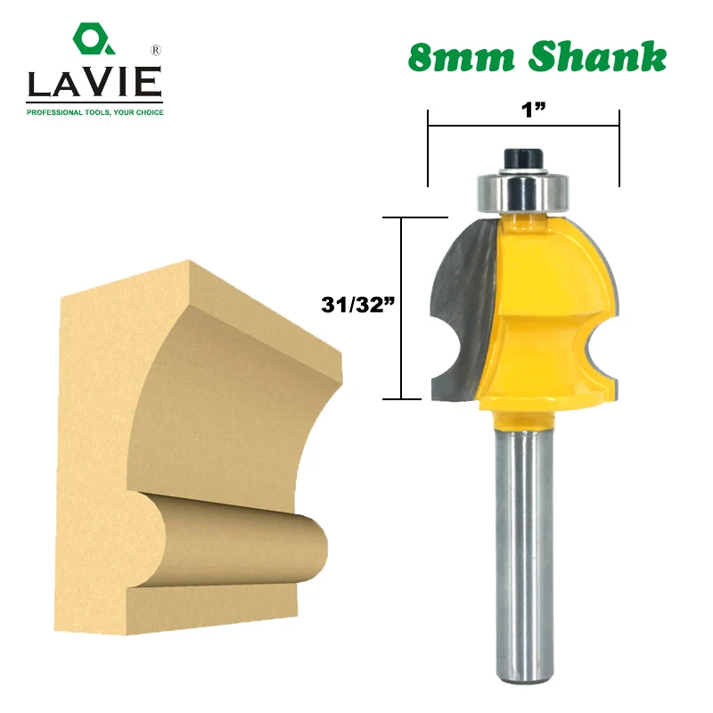 LAVIE 1 шт. 8 мм хвостовик линии архитектурная Лепка роутер фреза для дерева