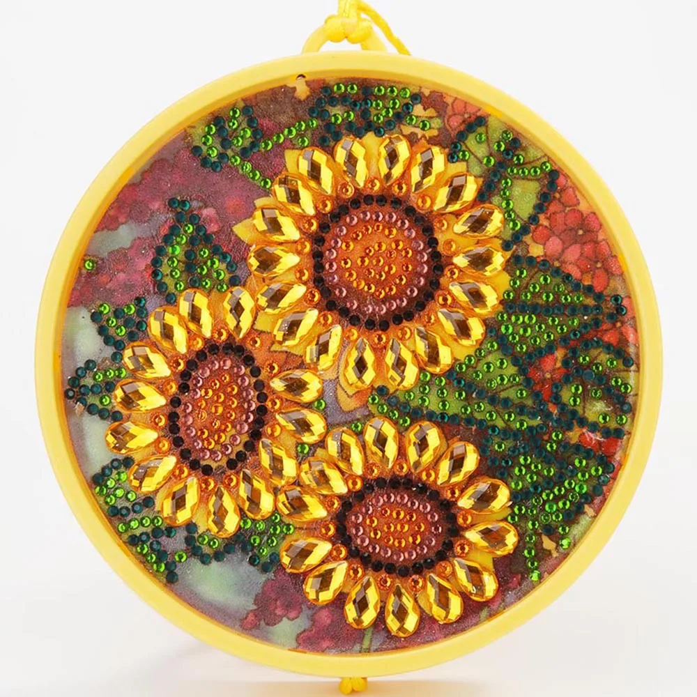 

New lamp DIY LED Diamond Painting Night Light Sunflower flower Cross Stitch Embroidery Special Shape Wedding Decoration