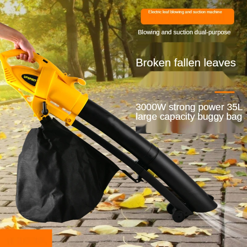 3000w Power tool leaf suction machine High-power portable garden leaf shredder, blowing and sucking dual purpose