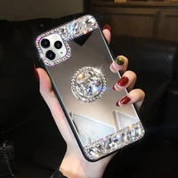 phone case for oppo reno 2 z reno 2f a93 a92s a92 a72 a52 a15 a55 a31 a32 a53 2020 mirror diy glossy diamond glitter shell funda