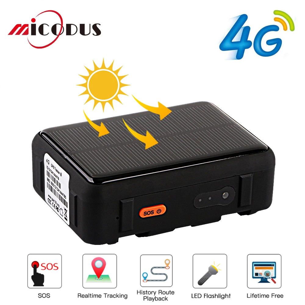 4G 3g gps трекер Автомобильный Солнечный трекер gps трекер для отслеживания коров водонепроницаемый для лодки лошадь удаленный SOS голосовой монитор СВЕТОДИОДНЫЙ Свет жизни бесплатно