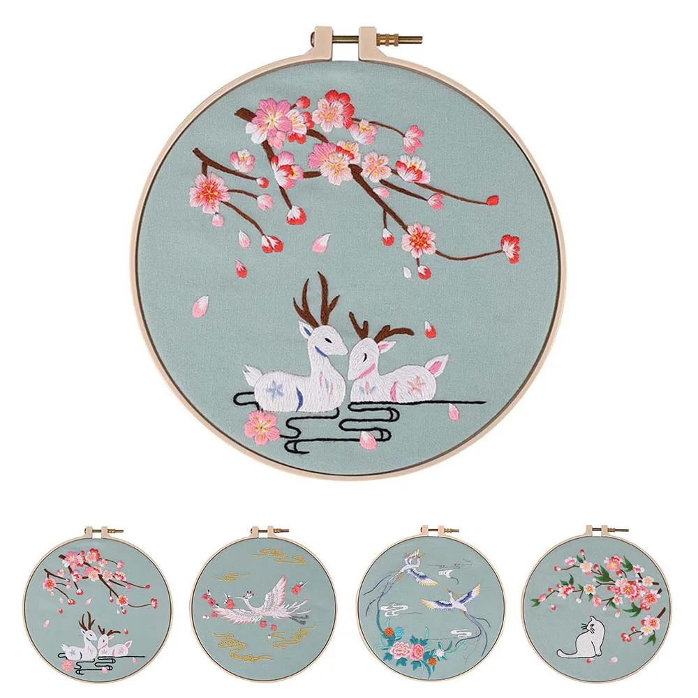 Сделай Сам Вышивка крестом с обручем Ручное шитье ремесло вышивка декор картины |