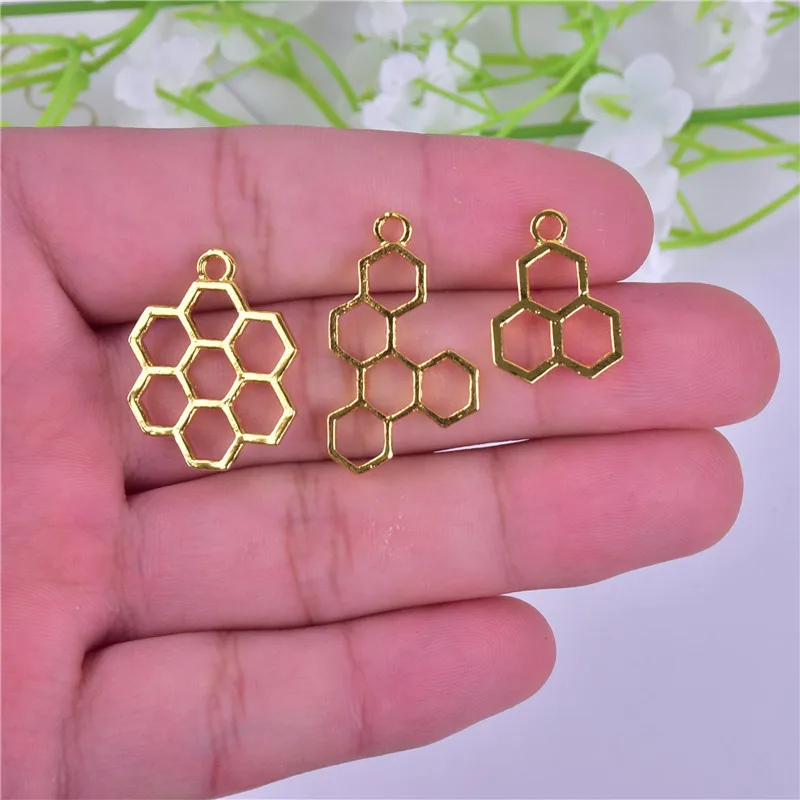 

Подвеска HEYUYAO из сплава с полыми ячейками для женщин и девушек, подвеска «сделай сам», ожерелье, серьги, ювелирные аксессуары