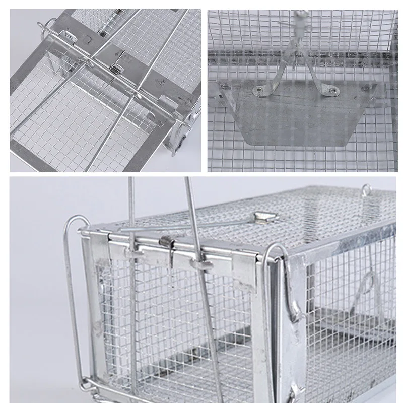

Hot Rat Trap Live Chipmunk Mouse Cage Trap Bait Rodent Repeller Catch for Indoor Outdoor PLD