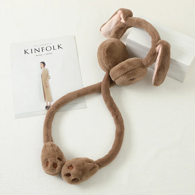 Уши кролика которые могут двигаться. Теплые наушники антифриз и для женщин зимой