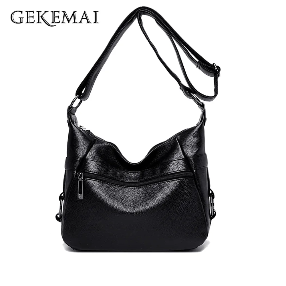 

Luxury Designer Ladies Shoulder Bag Solid Color Women's Travel Bag High Quality PU Leather Women Messenger Bags Bolsos De Mujer