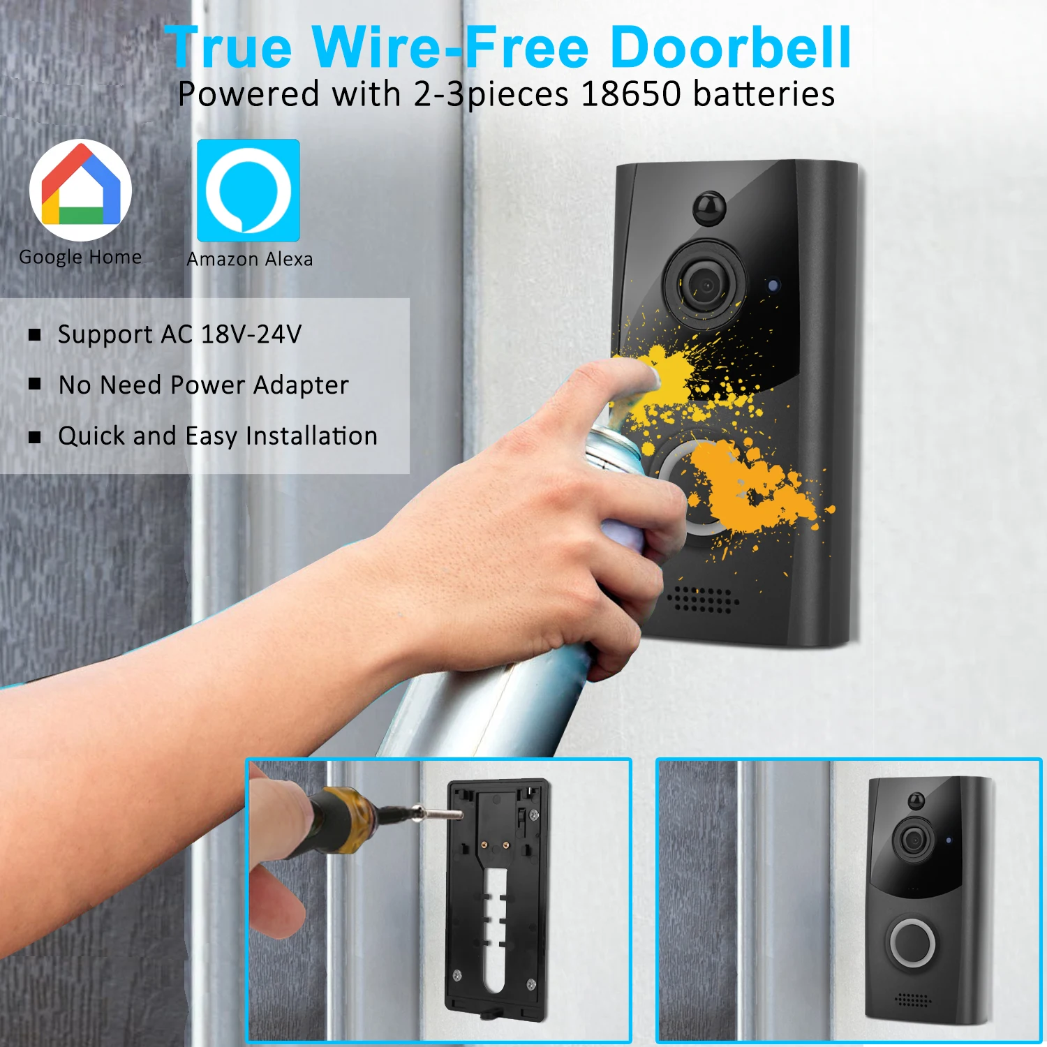 Умная WiFi видеокамера на дверной Звонок IP видео домофонный дверной звонок ночного видения дистанционное управление запись умная домашняя охранная система