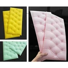 Мозаичная самоклеящаяся мягкая Сумочка для изголовья кровати, настенная наклейка против столкновений, татами, мягкая настенная наклейка, имитация настенной наклейки