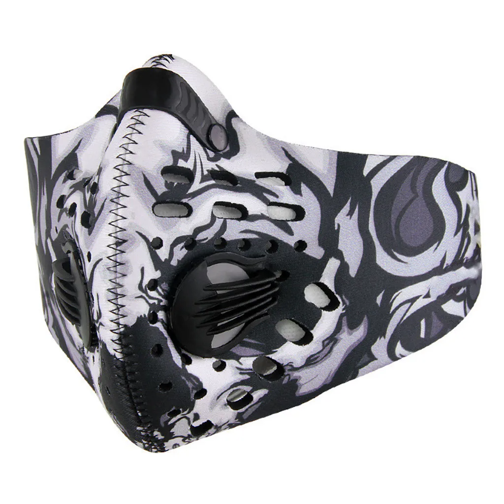 

Durable Face Masks Activated Carbon Reusable Mask mascarilla maska masque maschera mascarar Breath Valve Filters Replaceable