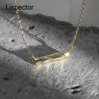 lispector 925 sterling silver irregular horizontal line pendant necklaces for women korean simple chic necklace female jewelry