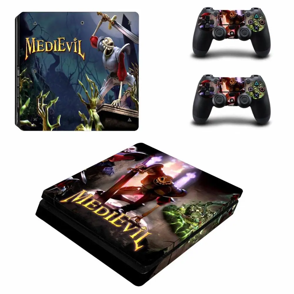 PS4 тонкие наклейки MediEvil Play станция 4 тонкий кожи наклейка Стикеры для playstation