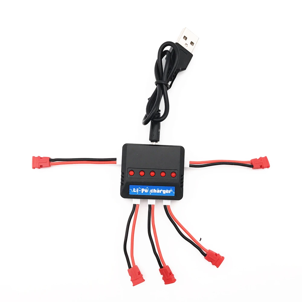 3 7 В Lipo 5 в 1 Зарядное устройство USB для E010 H31 Hubsan X4 Syma X5SW X5C X5HW X5UW/UDI RC Quadcopter W/
