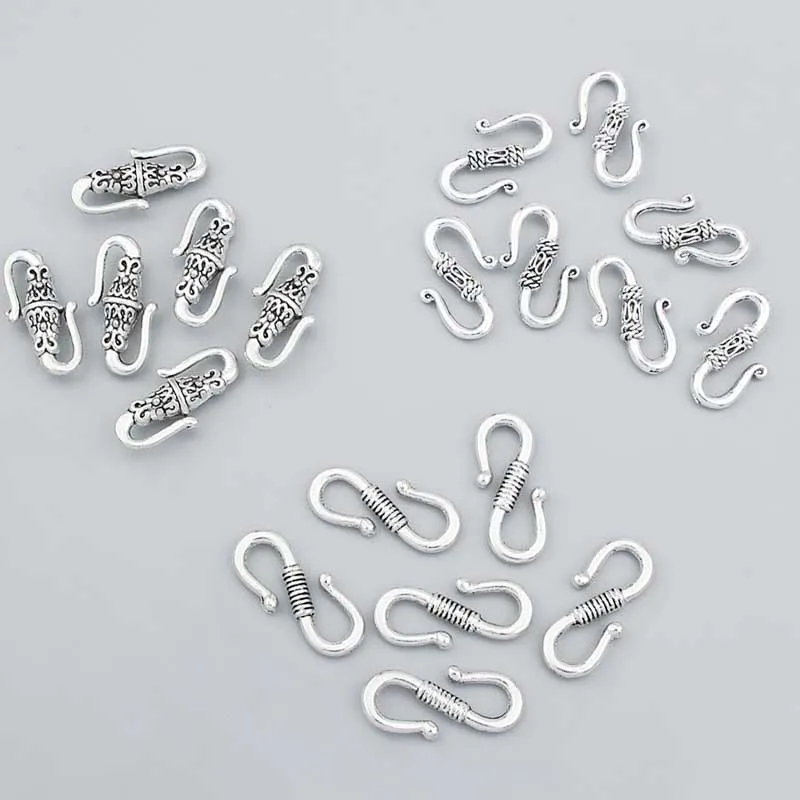 20 шт. S образная подвеска серебряного цвета|charm shop|charm neckpendant bezel |