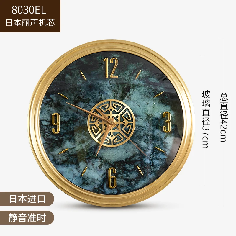 

Luxury Large Wall Clock Vintage Metal Pure Copper American Silent Wall Clocks Home Decor Big Wall Watch Living Room Gift Ideas