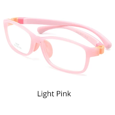 Light Pink Ralferty качественная рамка для детских очков для класса, корректирующие очки при близорукости, Детские квадратные съемные оправы для очков K19007 - Цвет оправы: Light Pink