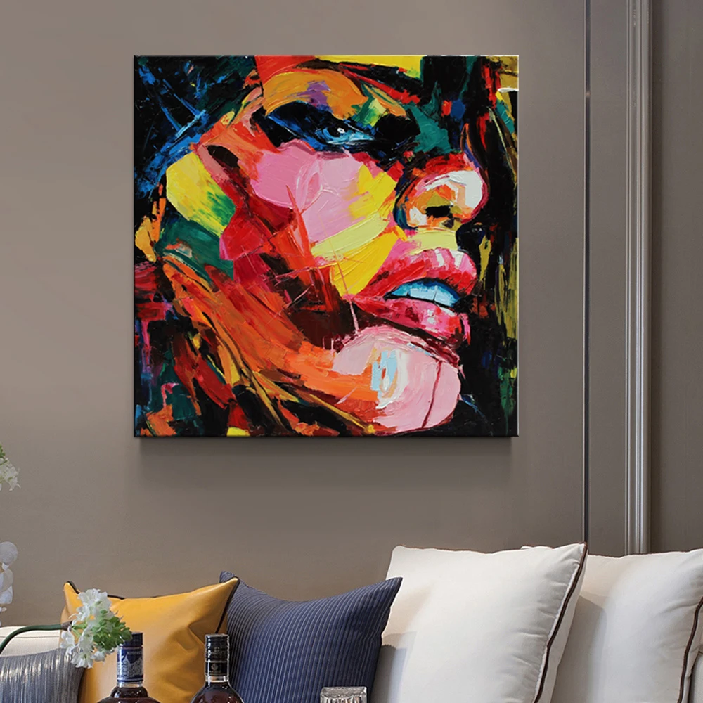 Современные настенные художественные сексуальные красные губы горячие женские