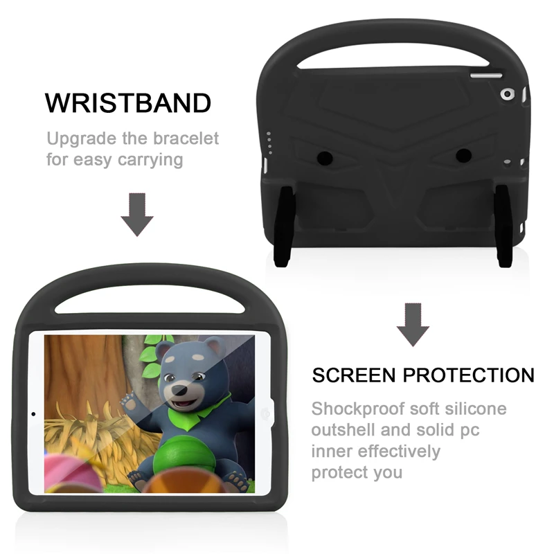 

New For Ipad 10.2 inch 2019 2020 Case Hand-held Kids EVA Handle Stand Cover Case For Ipad 7th/ 8th Generation 2019 2020 Tablet