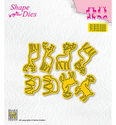 

Металлический высекальный штамп с изображением лося, Новое поступление 2021, формы «сделай сам» для скрапбукинга, изготовления бумаги, резан...