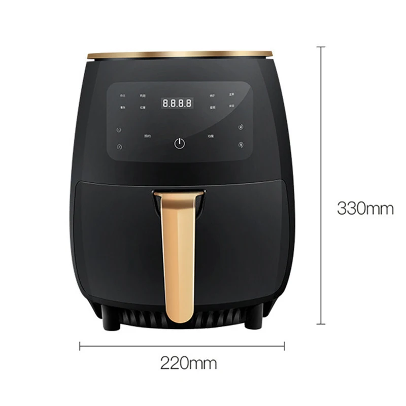 

4.5L 220V Smart Air Fryer Oven Electric Deep Fryer without Oil Home Toaster Rotisserie Dehydrator LED Touch French Fries Machine