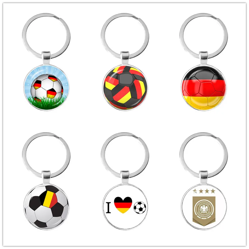 Брелок с эмблемой немецкой футбольной команды немецкий флаг y и футбольный