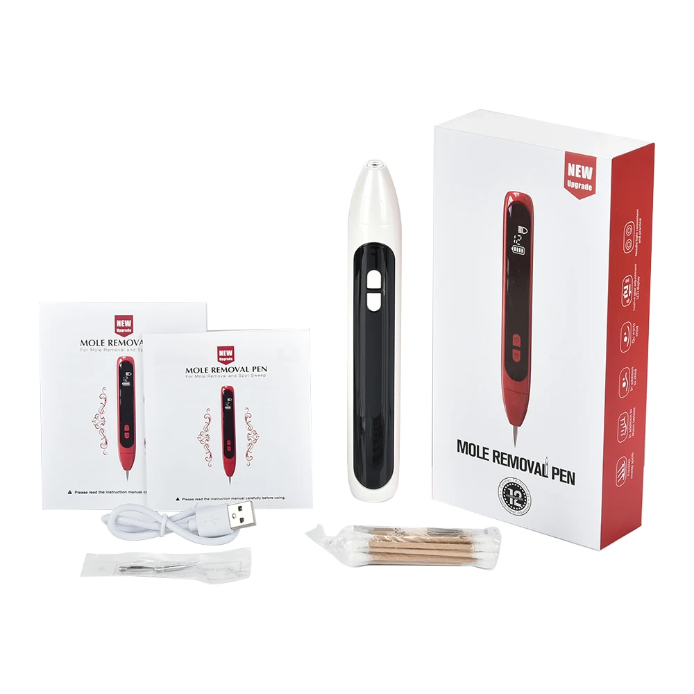 

12 Level Laser Plasma Pen Laser Tattoo Freckle Remover LCD Mole Removal Machine Dark Spot Eraser Tag Remover Tool Beauty Care