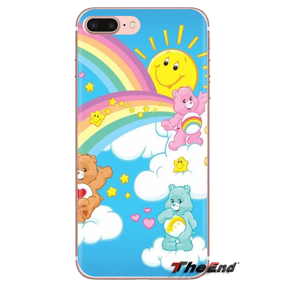 For Samsung Galaxy S2 S3 S4 S5 MINI S6 S7 edge S8 S9 Plus Note 2 3 4 5 8 Coque Fundas cute Care Bears Silicone Phone Cases Cover |