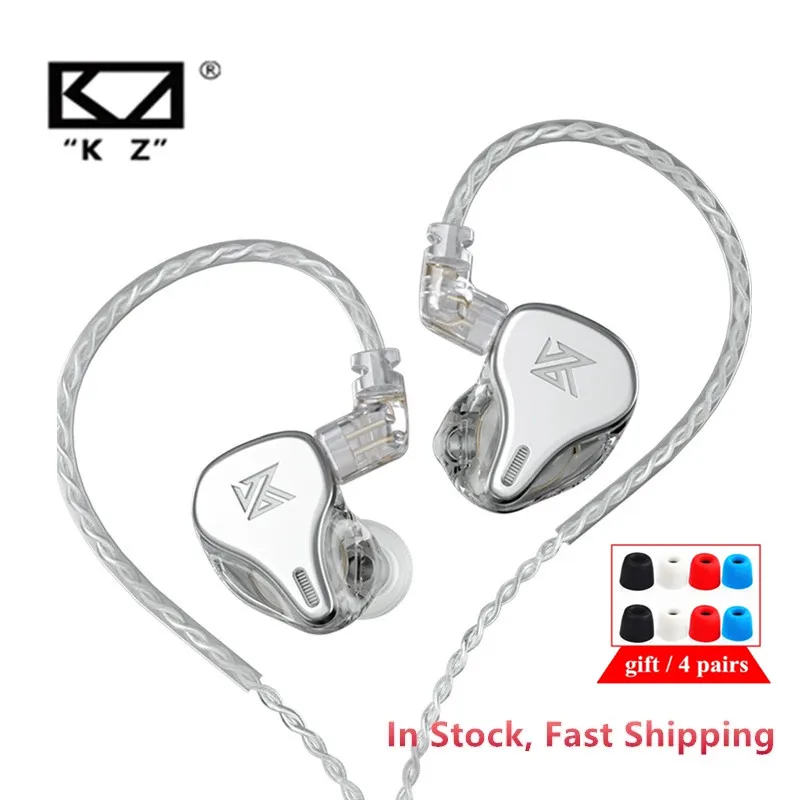 

Newest KZ DQ6 3DD Dynamic Drive Unit In Ear Earphones HiFi Music Sports Headset With 2PIN Silver-plated Cable KZ EDX ZSN PRO ZSX