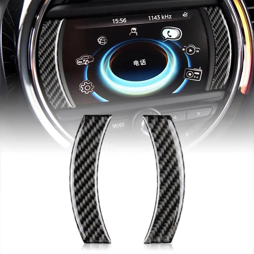 2 шт. Рамка для экрана из углеродного волокна наклейка термостойкая MINI cooper Countryman