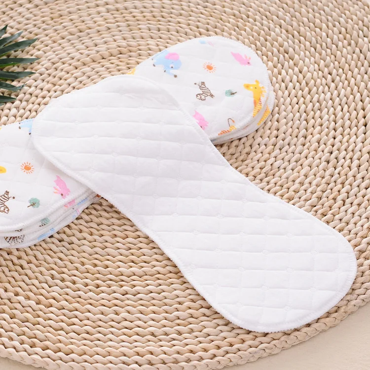 Детские тканевые подгузники с принтом многоразовые вставки моющиеся подкладка