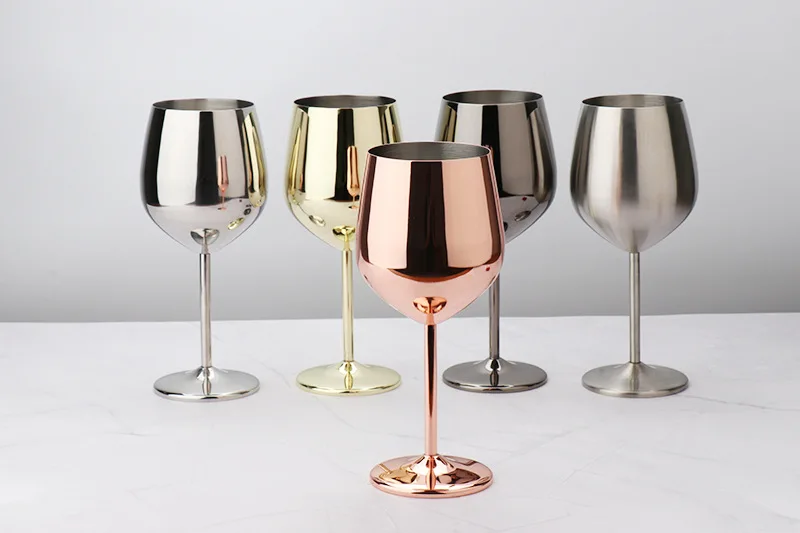 Бокал для красного вина из нержавеющей стали 500 мл|Наборы бара| |