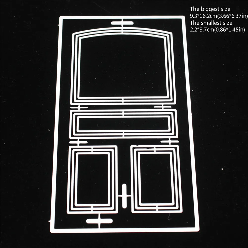 KSCRAFT смешанные Медиа-двери металлические режущие трафареты для DIY скрапбукинга