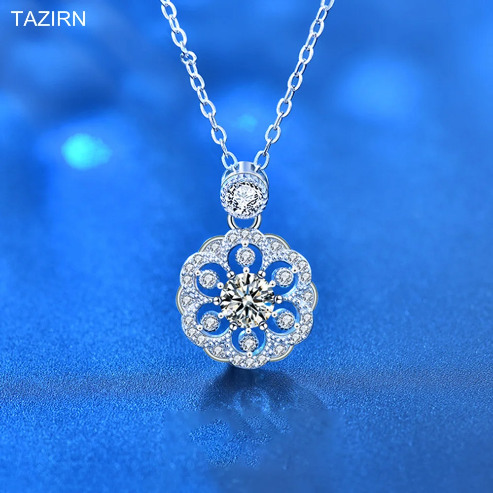 

Cute New Design Moissanite Pendant Necklace For Women 925 Sterling Silver Bride Wedding Party Jewelry