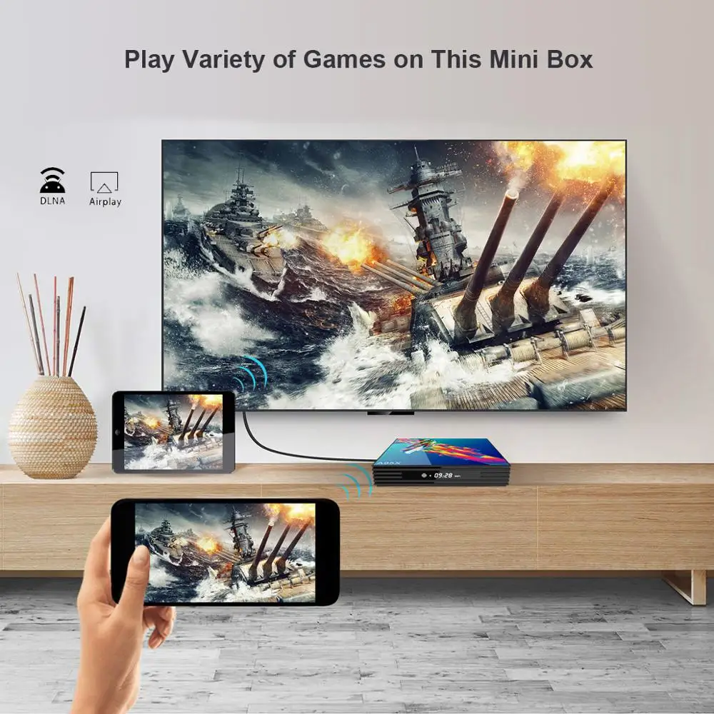 Smart TV Box Wechip A95XR3 RK3318 Penta Core Android 9.0 BT 4.2 Set top box 2.4G 5G WIFI 1080P Full HD Support 4K 3D | Электроника