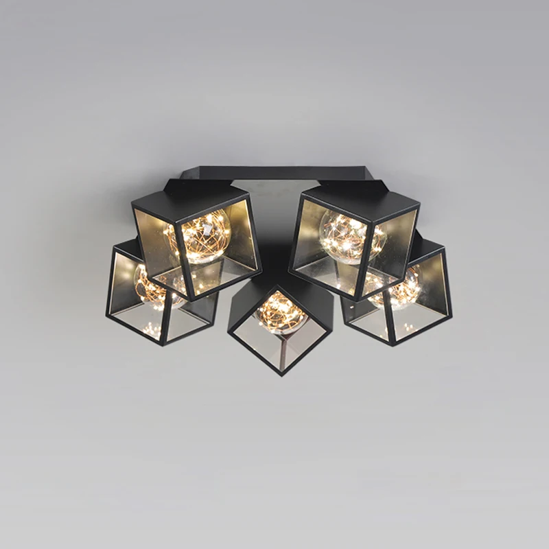 구매 게시물 현대 천장 조명 Gypsophila 장식 Led 조명 거실 침실 바 레스토랑 조명기구 북유럽 룸 램프