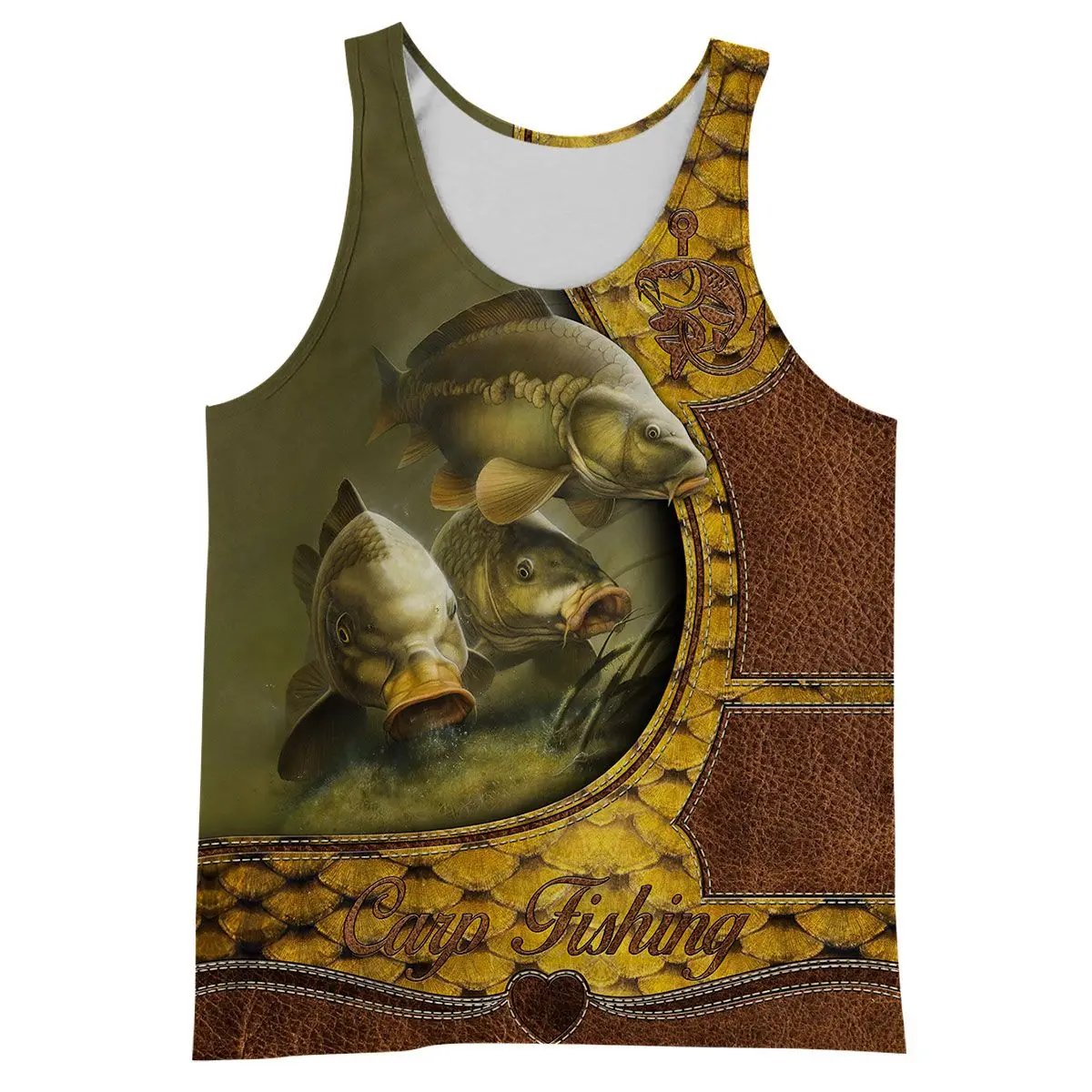 

PLstar Cosmos 3DPrint Newfashion Fishing Fish Fisherman Art Unique Harajuku Popular FunnyStreetwea Sleeve Vest Tank Top Unisex 1