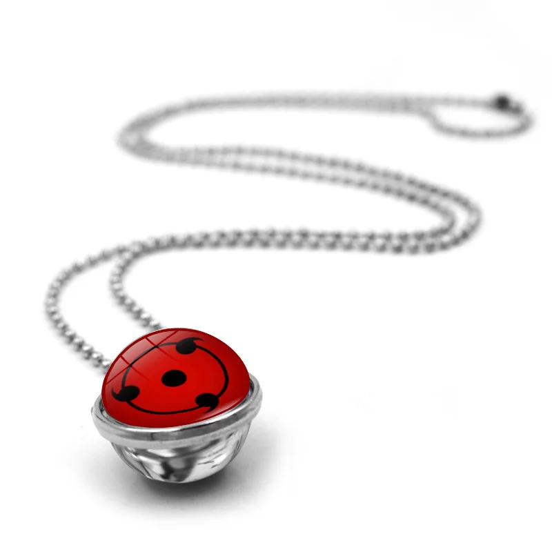 Калейдоскоп глаза фото стеклянный шар кулон ожерелье в стиле японского аниме