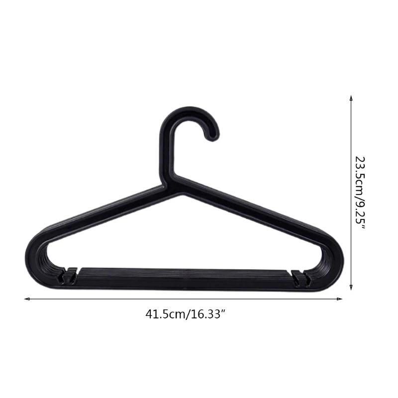 

T8NE 10Pcs Nordic Style Household Plastic Clothes Hangers Strong Heavy Duty Traceless Nonslip Drying Rack Storage Holder