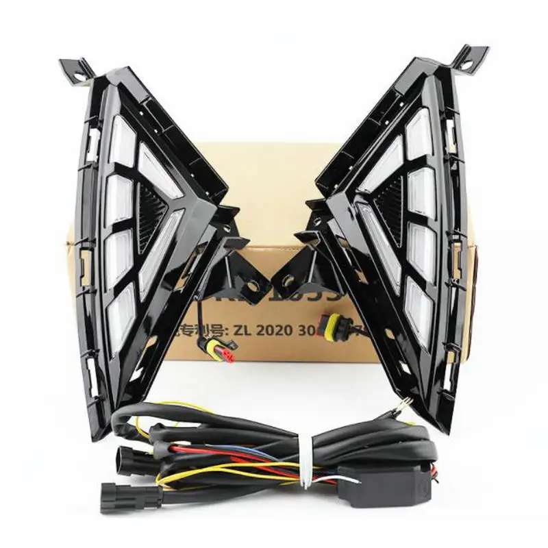 

STYO Car LED Light Guide Daytime Running Lights DRL LED Fog Lamp for Hyundai Elantra 2021