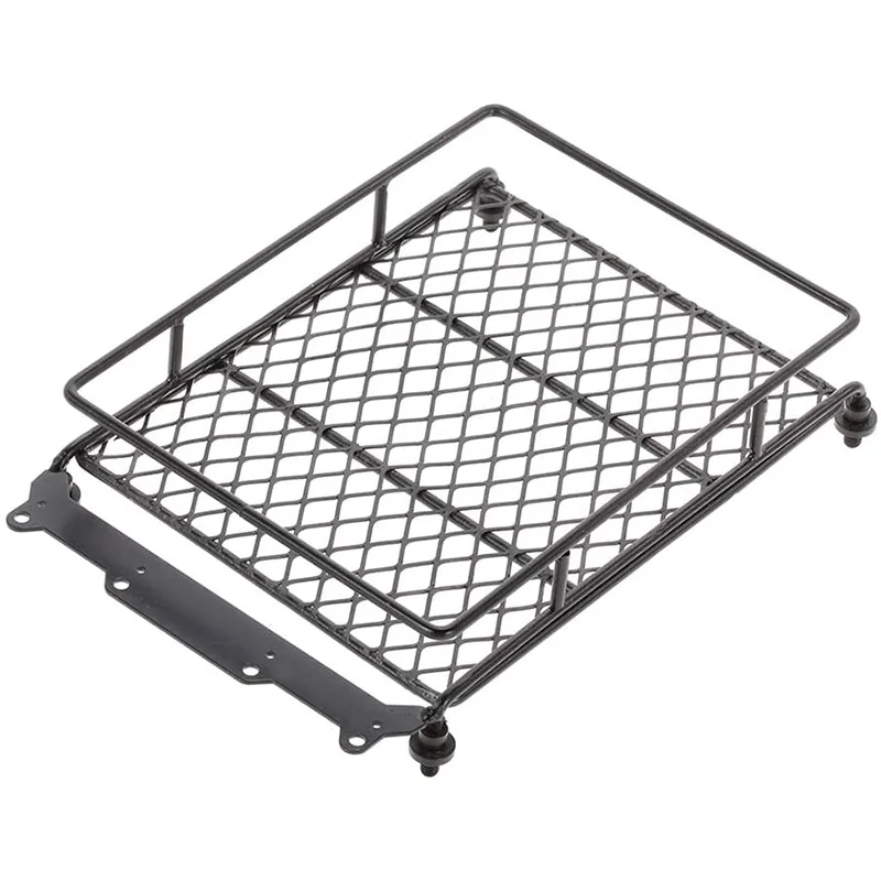 1/10 RC автомобильный Рок Гусеничный металлический багажник на крышу багажная