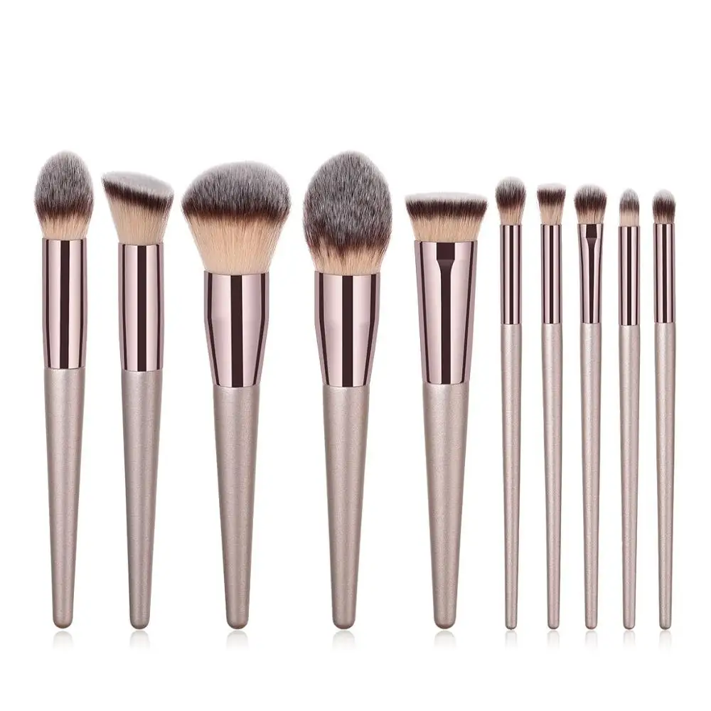 Foundation Powder Blush Set Cosmetics Makeup Brushes 14 Pcs Lip Eye Brush Eyeshadow Concealer Tools |