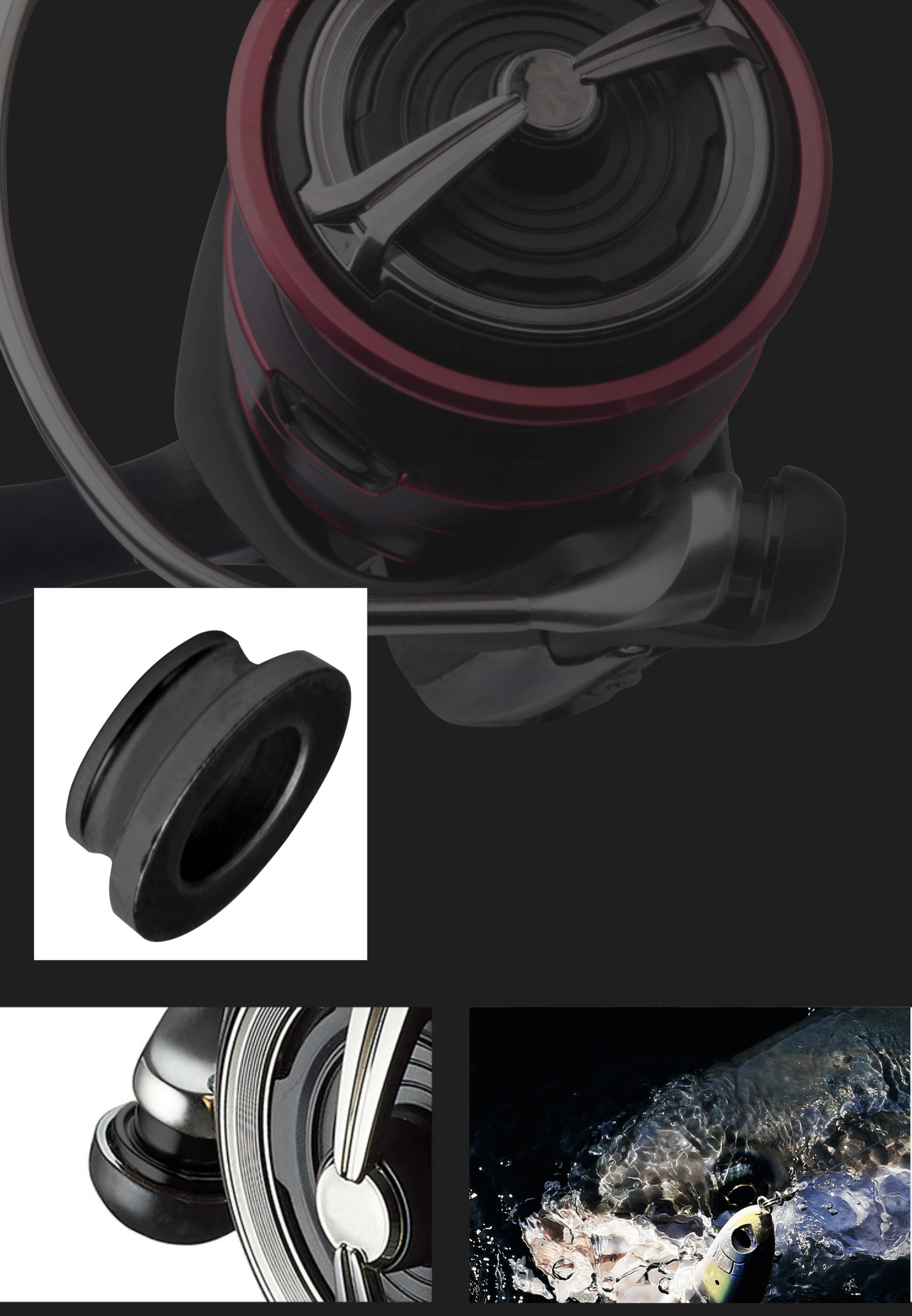 BassLegend For Shimano Daiwa Reel Fishing SIC Line Thread Guide Roller And Ball Bearing For Spinner Reel