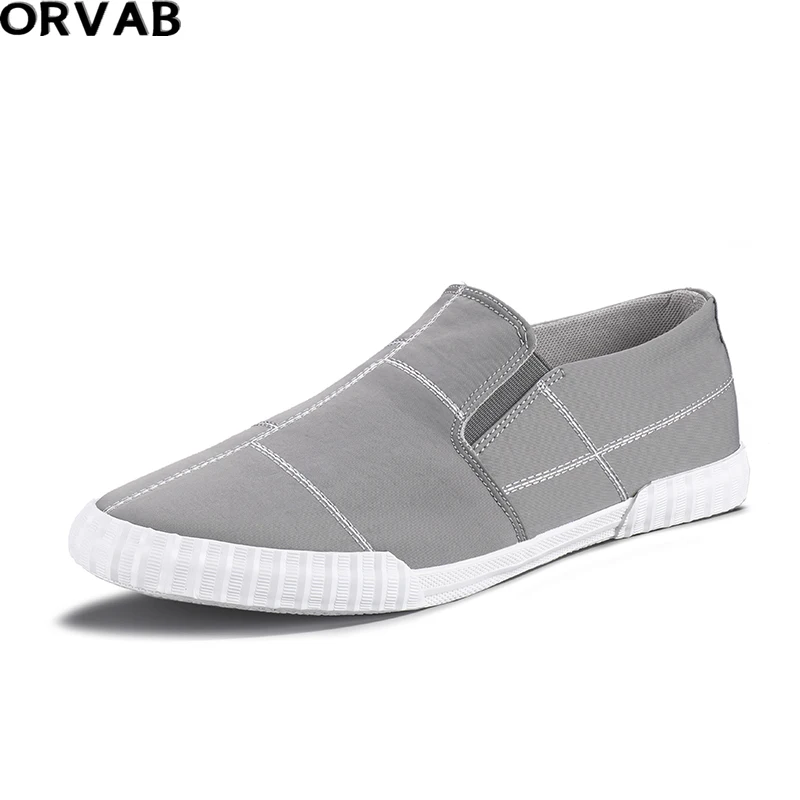 

Canvas Casual Mens Shoes Youth Male Fashion Slip-on Mens Shoes Breathable Sweat-Absorbant Walking Shoes Zapatos De Hombre