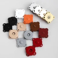5 pcs 1014 18mm magnetic snaps purse handbag clasp closures metal button diy bag craft magnetic 14 colors