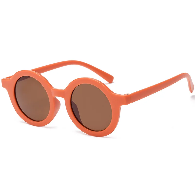 

New Children's Sunglasses Infant's Retro Solid Color Ultraviolet-proof Round Convenience Glasses Eyeglass For Kids