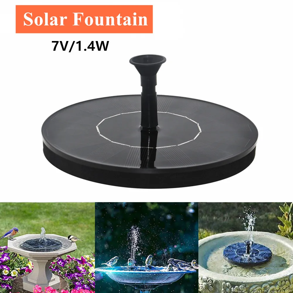 Solar Fountain Garden Water Fountain Solar Panel Powered Watering Pumps Waterfall Fountain Pool Pond Garden Decoration 30%OFF