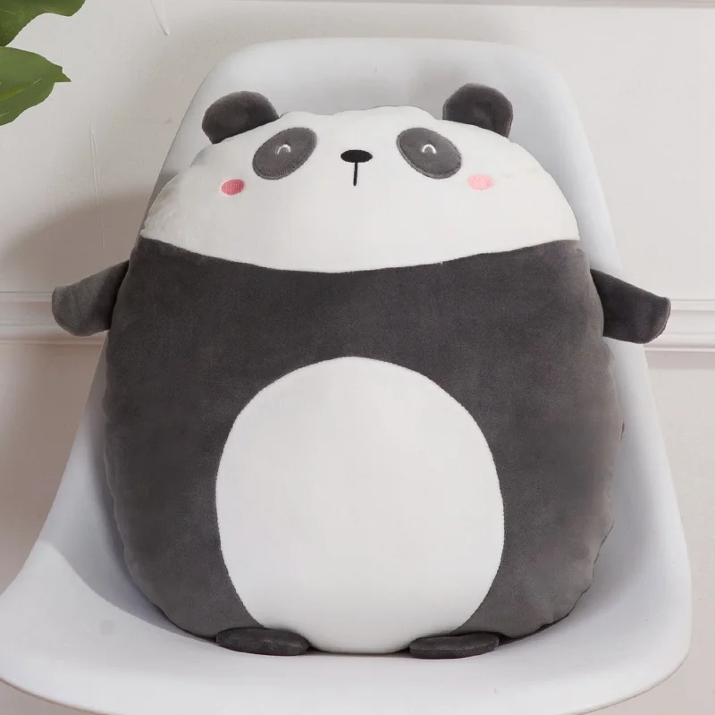 Panda 40 см, новинка, супер мягкая плюшевая подушка Kawaii Panda& Penguin& Whale, мультяшное животное, Лев& Лобстер& динозавр, игрушка, кукла, подушка для кровати, подарок - Цвет: Panda
