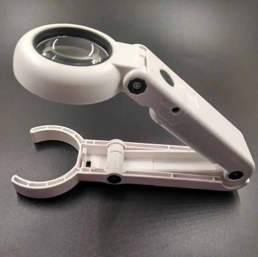 Настольная USB лампа для чтения увеличительное стекло 11 х37 мм светодиодная сварки