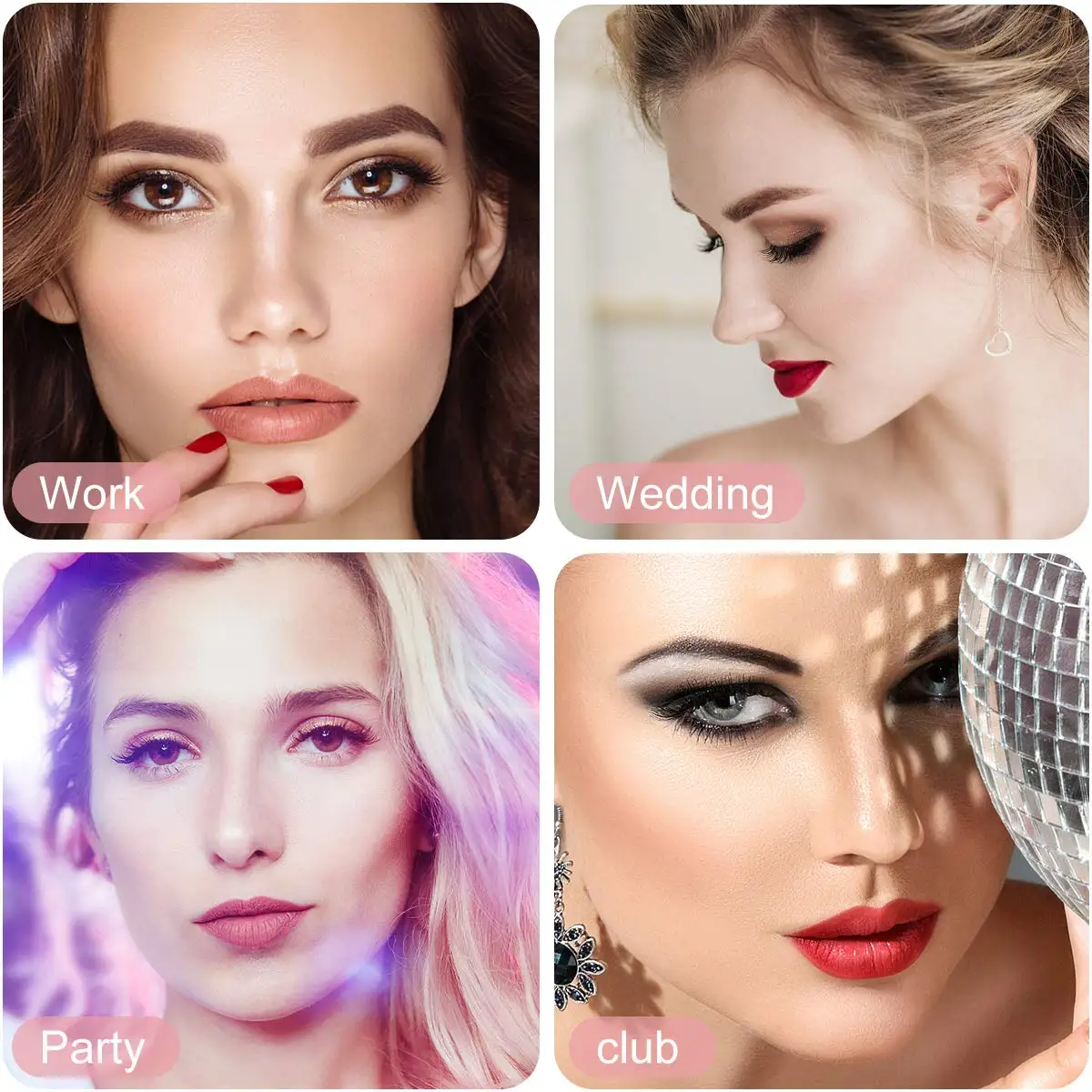 

5 pairs Faux Mink Hair False Eyelashes Natural Wispy Lashes Handmade long cross volume Eyelash Extension Big Eyes Makeup